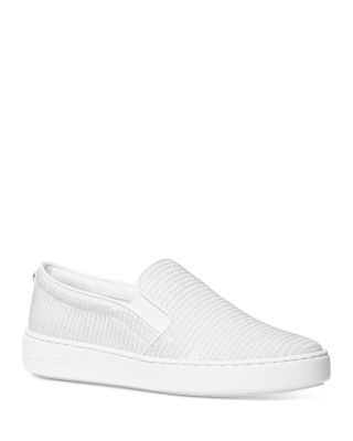 michael michael kors libby cotton canvas platform sneaker