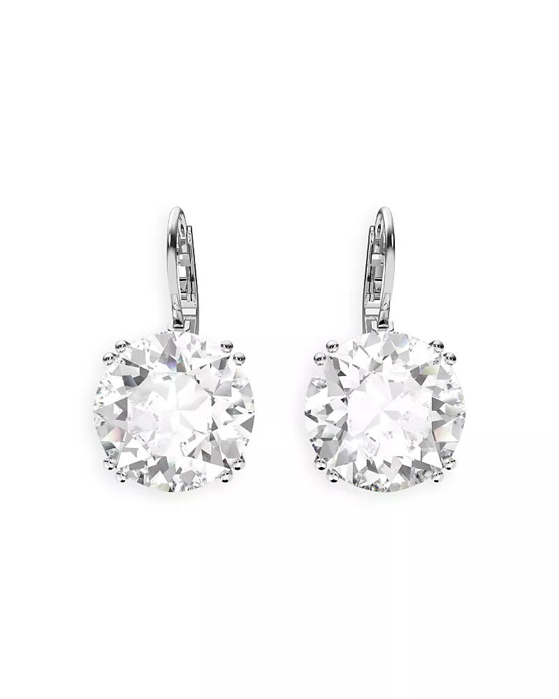 Swarovski Millenia Crystal Drop Earrings in Rhodium Plated