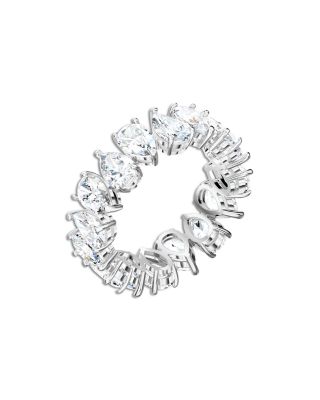 Matrix Pear Shape Crystal Band Ring