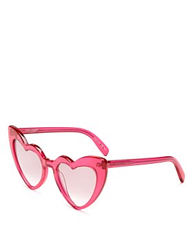 Saint Laurent - Women's SL 181 LOULOU Heart Sunglasses, 53mm