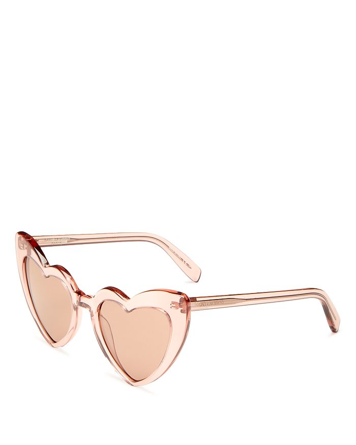 Saint Laurent SL 181 LOULOU Heart Sunglasses, 53mm | Bloomingdale's