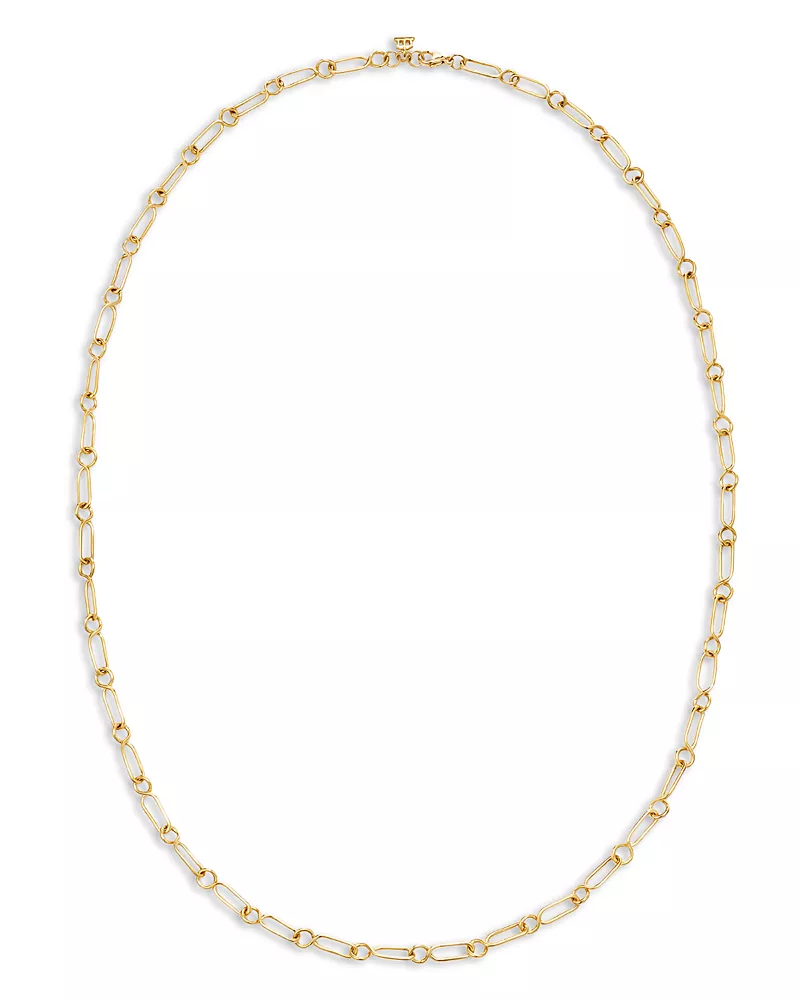 Temple St. Clair 18K Yellow Gold Small River Link Chain Necklace, 24