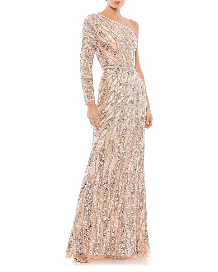 Mac Duggal One Shoulder Sequin Gown | Bloomingdale's