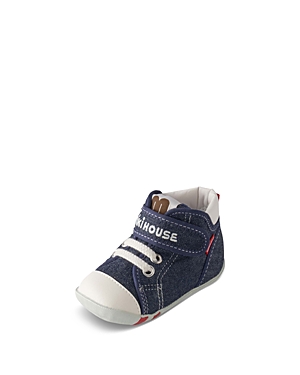 Miki House Kids' Unisex Classic High Top First Walker Shoes - Baby, Toddler In Indigo