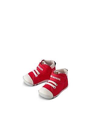 Miki House Kids' Unisex Classic High Top First Walker Shoes - Baby, Toddler In Red