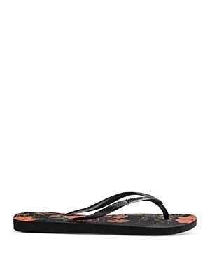 havaianas Women's Slim Organic Floral Print Rubber Flip Flops