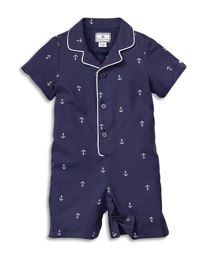 Petite Plume Boys' Portsmouth Anchor Classic Romper - Baby