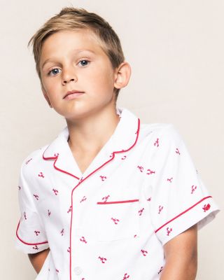 Unisex Brixham Lobster Pajama Shorts Set - Baby, Little Kid, Big Kid
