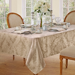 Elrene Home Fashions Elrene Barcelona Jacquard Damask Square Tablecloth, 52 X 52 In Beige