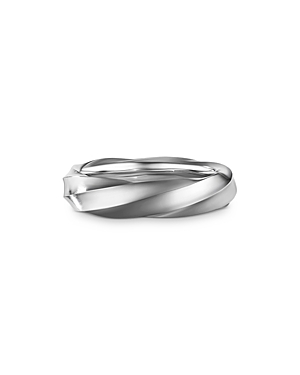Men's Sterling Silver Cable Edge Band
