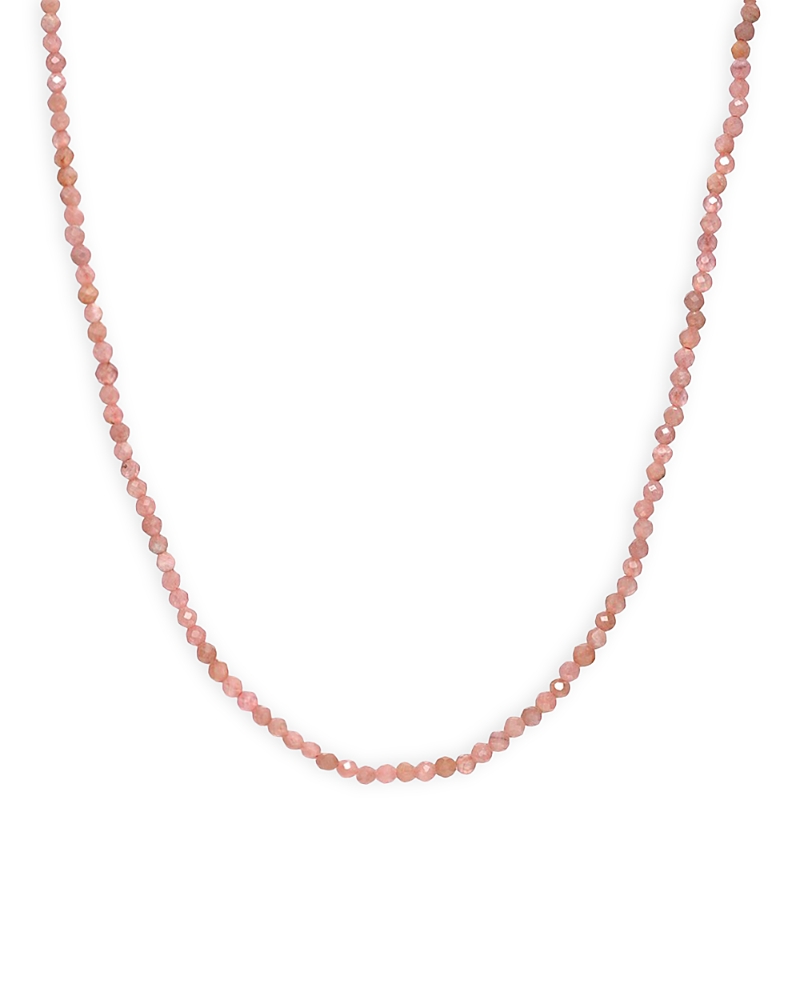Zoe Lev 14K Yellow Gold Pink Rhodochrosite Collar Necklace, 14