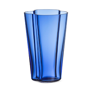 Shop Iittala Aalto Vase, 8.75 In Blue