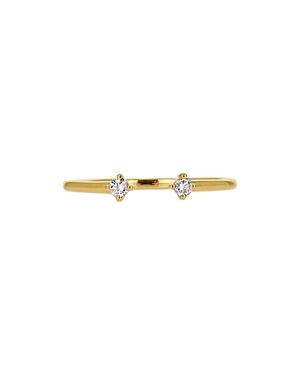 Rachel Reid 14K Yellow Gold Diamond Cuff Ring