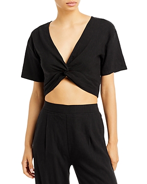 MONROW CROPPED FRONT TWIST TOP
