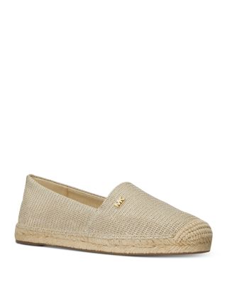 michael michael kors women's kendrick leather espadrille flats