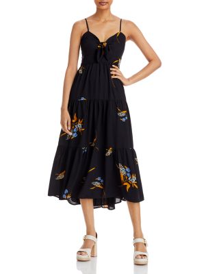 floral print cocktail party dress