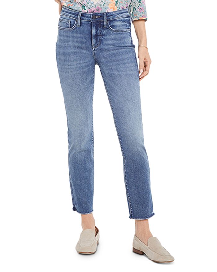NYDJ Sheri High Rise Ankle Straight Jeans in Rockie | Bloomingdale's
