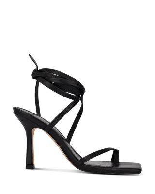 cheap black strappy heels