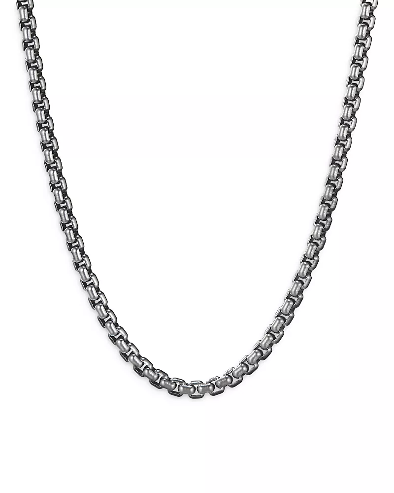 David Yurman Stainless Steel Box Chain 4mm
