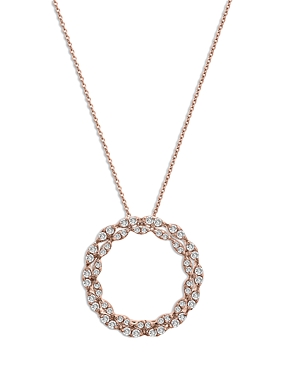 Diamond Circle Pendant Necklace in 14K Rose Gold, 0.30 ct. t.w. - 100% Exclusive