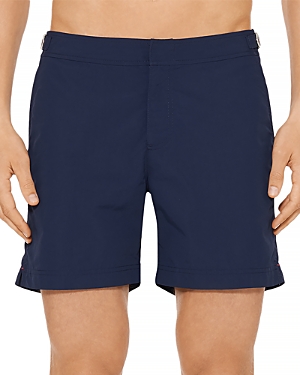 Orlebar Brown Bulldog Regular-fit Stretch-cotton Shorts In Navy