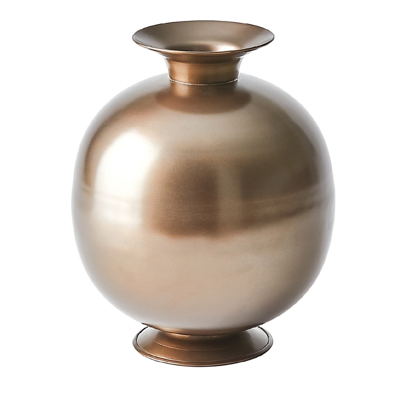 Global Views Bronzino Orb Vase in Bronze, Small