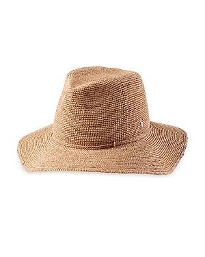 Helen Kaminski Desmonda Raffia Mid Brim Fedora In Nougat