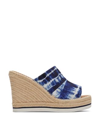 TOMS Women's Monica Batik Print Wedge Mules | Bloomingdale's