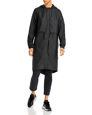 Rains String Parka In Black