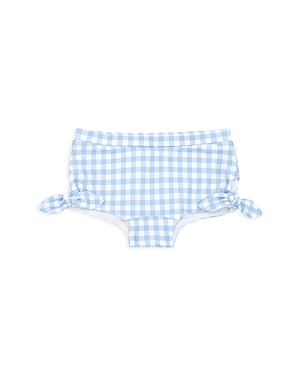 Minnow Girls' Oasis Blue Gingham Swim Shorts - Baby, Little Kid, Big Kid