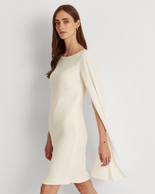 Cape Georgette Cocktail Dress