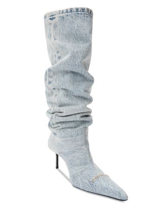 【関税込み】Alexander Wang ブラック Viola Slouch ブーツ VIOLA FEATHER SLOUCH BOOT | Soho Soho Eshop