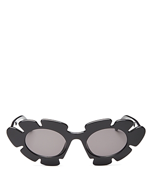 Loewe Logo-plaque Tinted Sunglasses In Black/gray