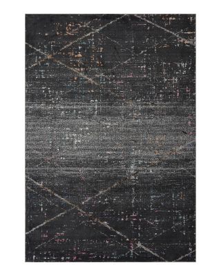 Lr Home Frenzy Abstract Charcoal Fusion Area Rug, 5' x 7'6