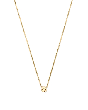 Zoë Chicco 14k Yellow Gold Itty Bitty Symbols Ladybug Pendant Necklace, 14-16