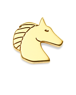 Zoe Chicco 14K Yellow Gold Itty Bitty Symbols Horse Single Stud Earring