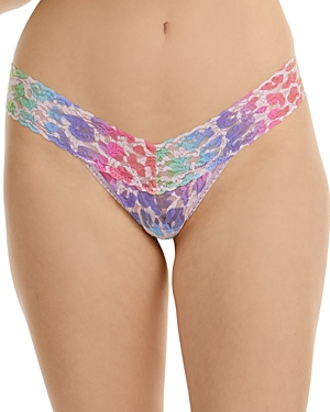 HANKY PANKY LOW-RISE PRINTED LACE THONG