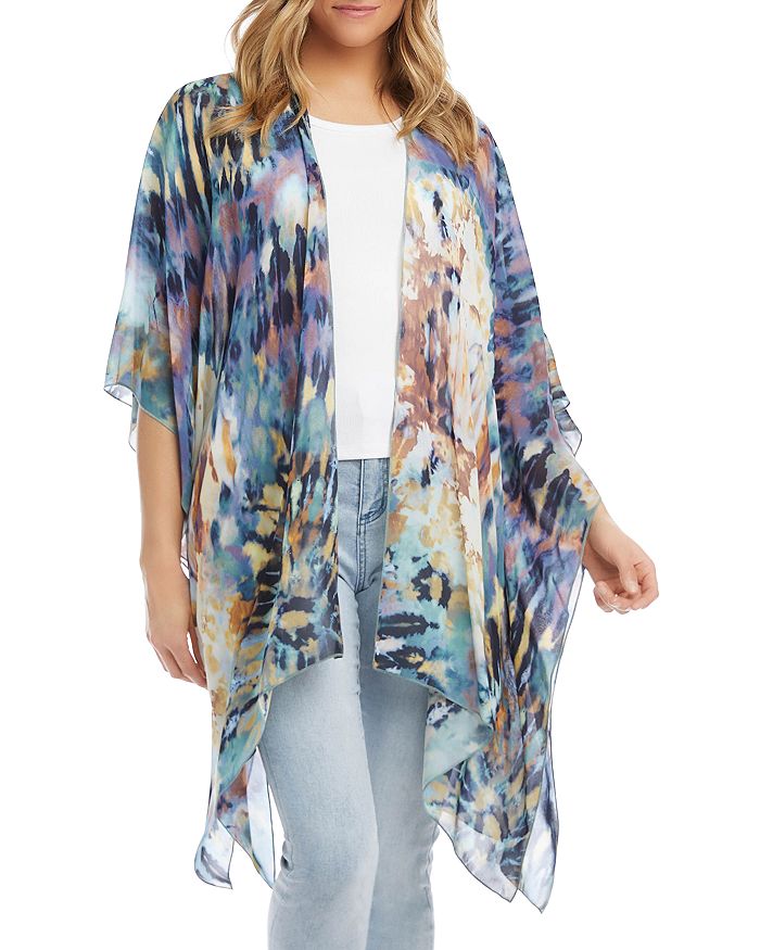 Karen Kane Tie Dye Sheer Kimono | Bloomingdale's