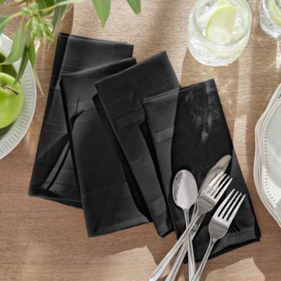 Elegance Plaid Damask Napkins, Set of 4