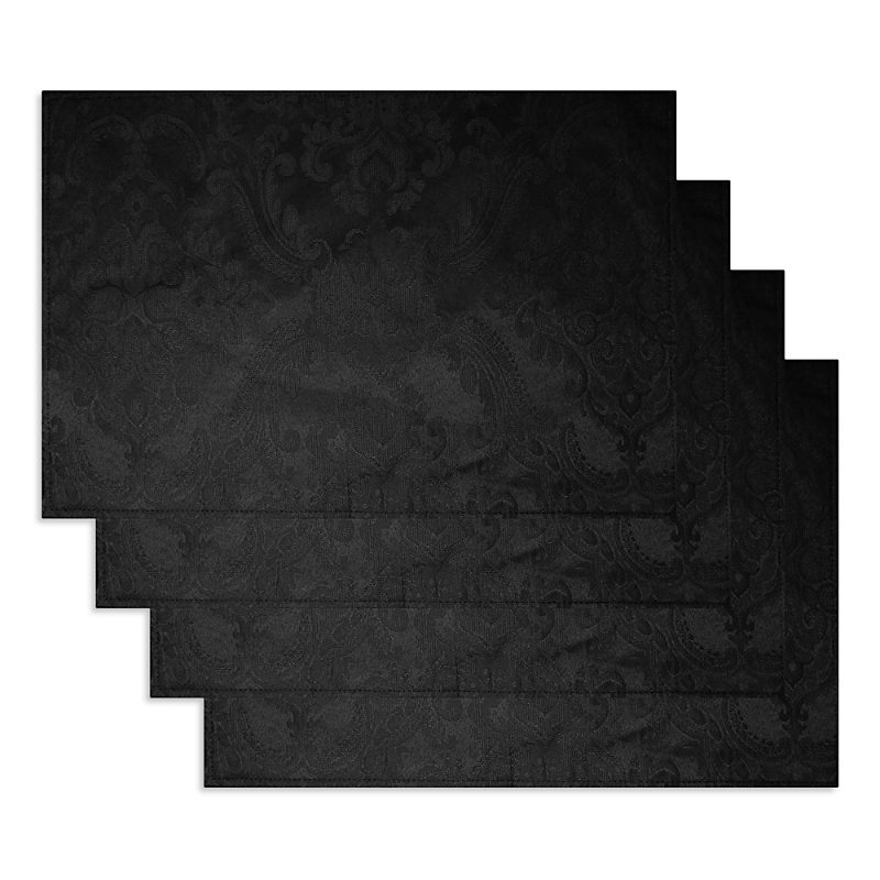 Villeroy & Boch Elrene Caiden Elegance Damask Placemat, Set Of 4 In Black