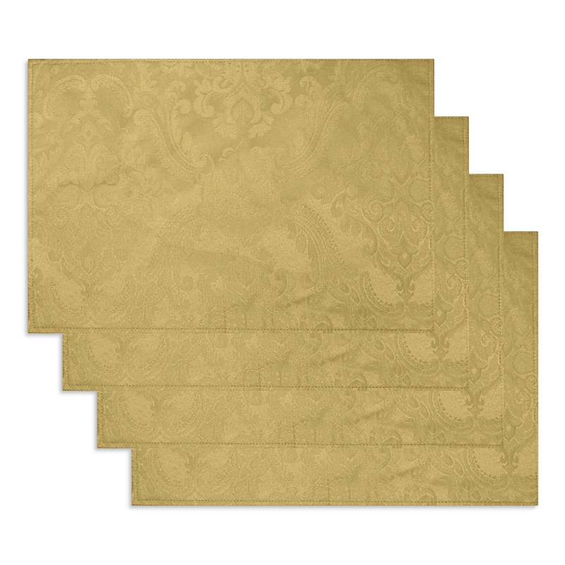 Villeroy & Boch Elrene Caiden Elegance Damask Placemat, Set Of 4 In Gold