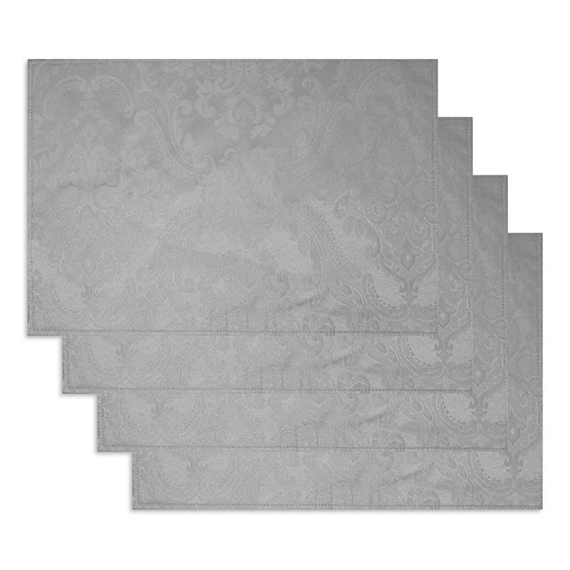 Villeroy & Boch Elrene Caiden Elegance Damask Placemat, Set Of 4 In Silver