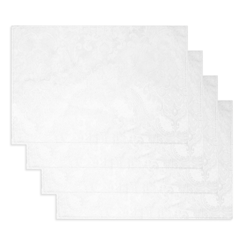 Villeroy & Boch Elrene Caiden Elegance Damask Placemat, Set Of 4 In White