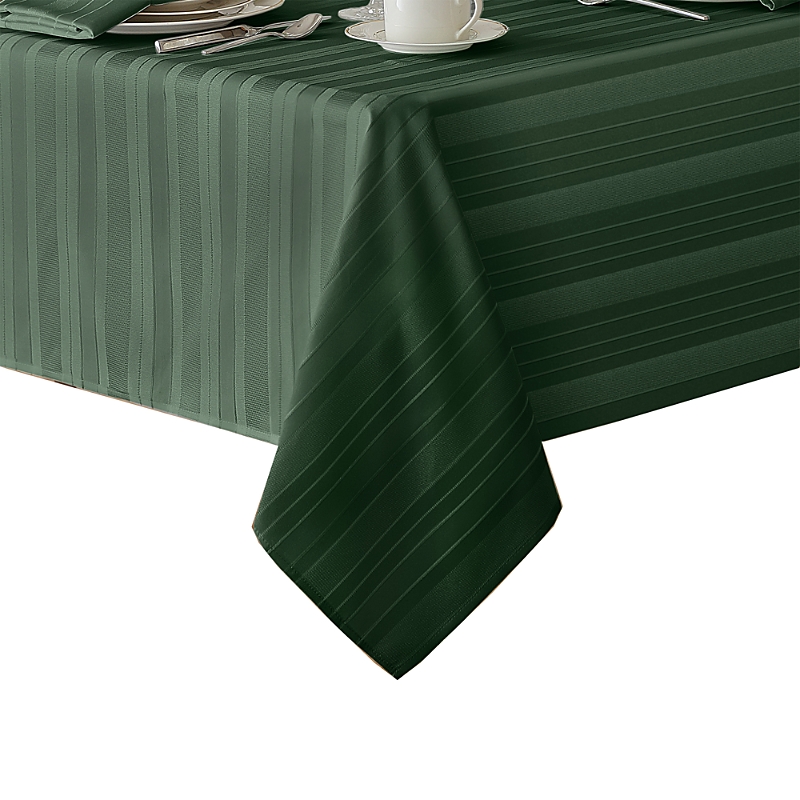 Villeroy & Boch Elrene Denley Stripe Jacquard Tablecloth, 52 X 52 In Hunter
