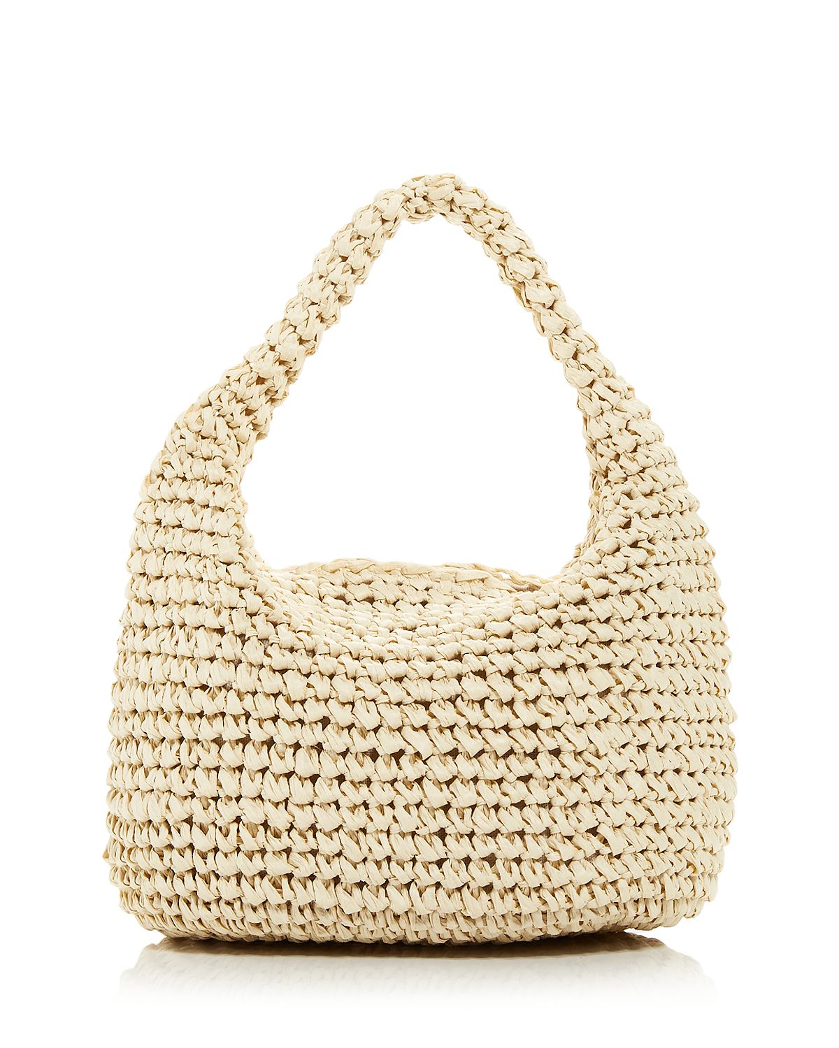 Photo 1 of AQUA Mini Slouch Woven Basket Top Handle Bag - 100% Bloomingdales Exclusive