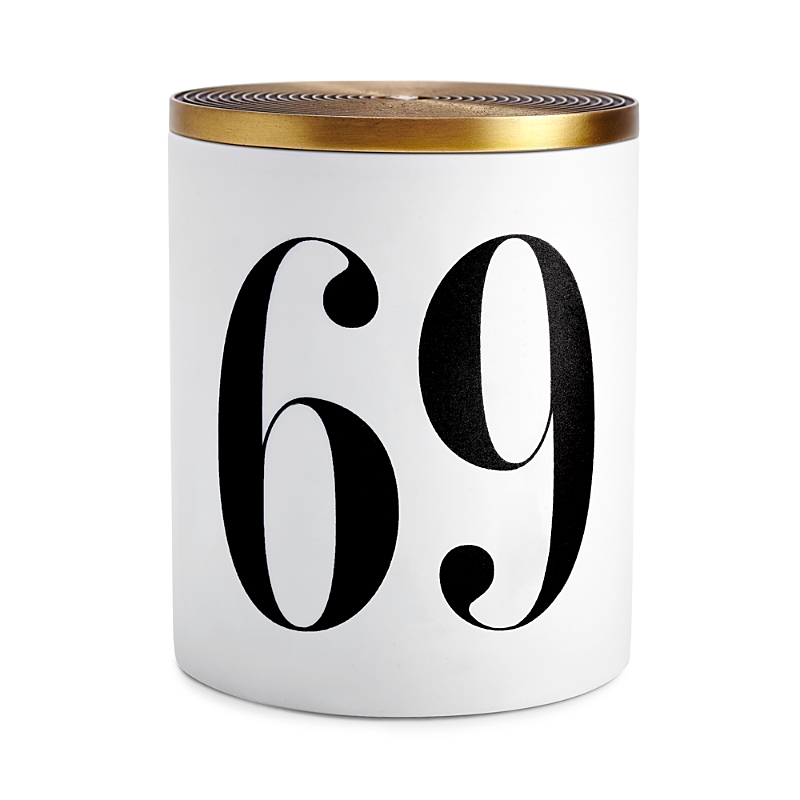 L'objet 69 Single Wick Candle In White