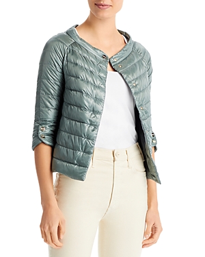 HERNO CROPPED DOWN PUFFER JACKET
