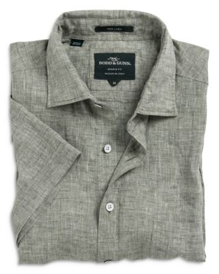 Ellerslie Linen Textured Classic Fit Button-Up Shirt