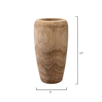 Ojai Wooden Decorative Vase