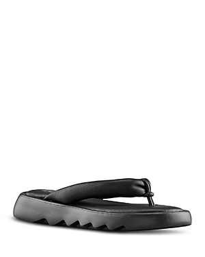 Cougar Women's Leather Thong Sandals In Black